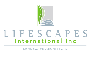 logo: Lifescapes International Inc., Landscape Architects